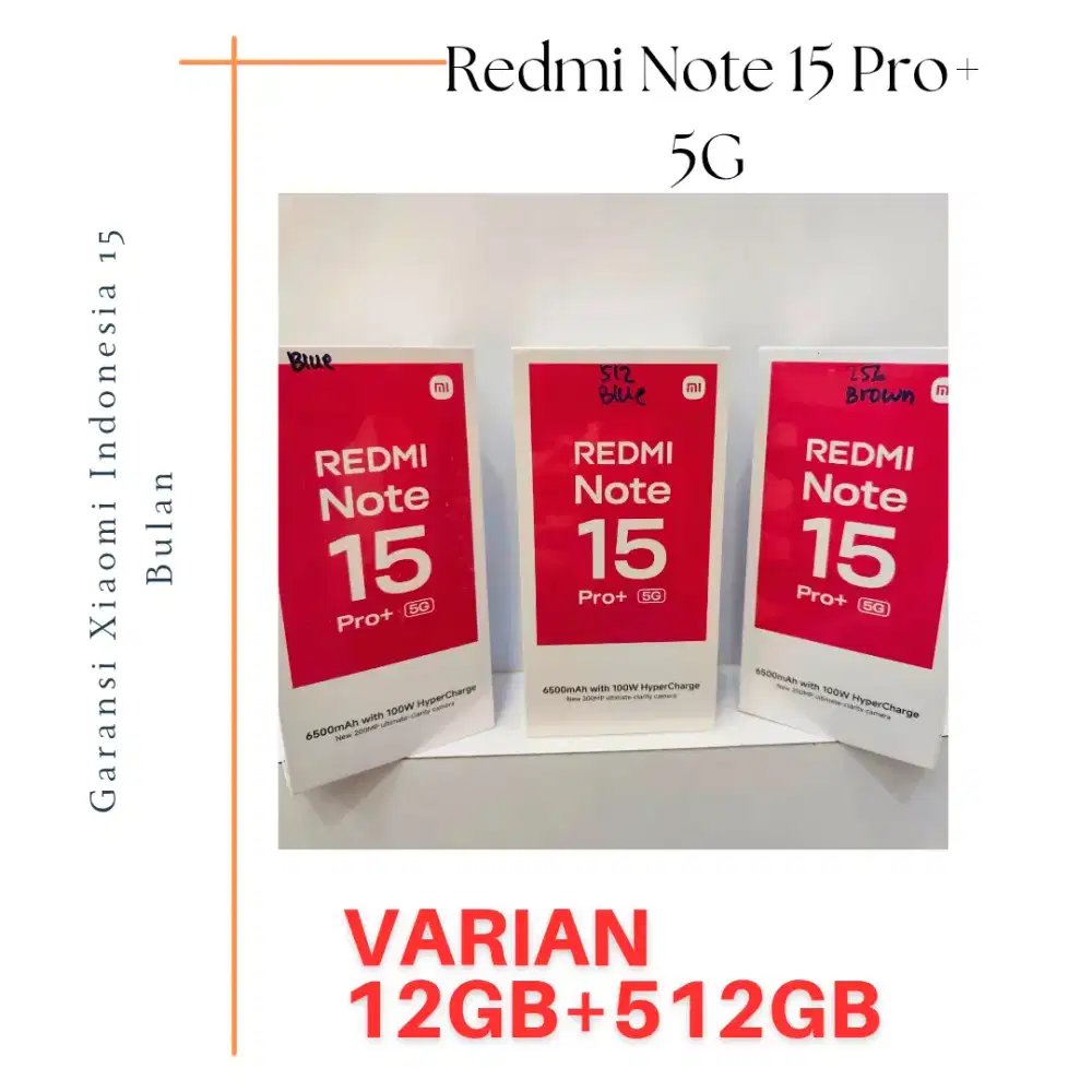 Redmi Note 15 Pro+ 5G 512GB Garansi Resmi