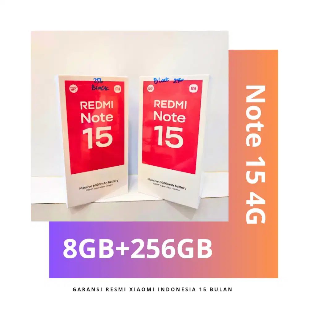 Redmi Note 15 256GB Garansi Resmi Indonesia