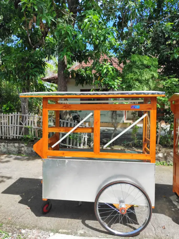 Sedia Gerobak Angkringan, Bakso Mie Ayam, Bubur, Sate, Soto, Pecel dll