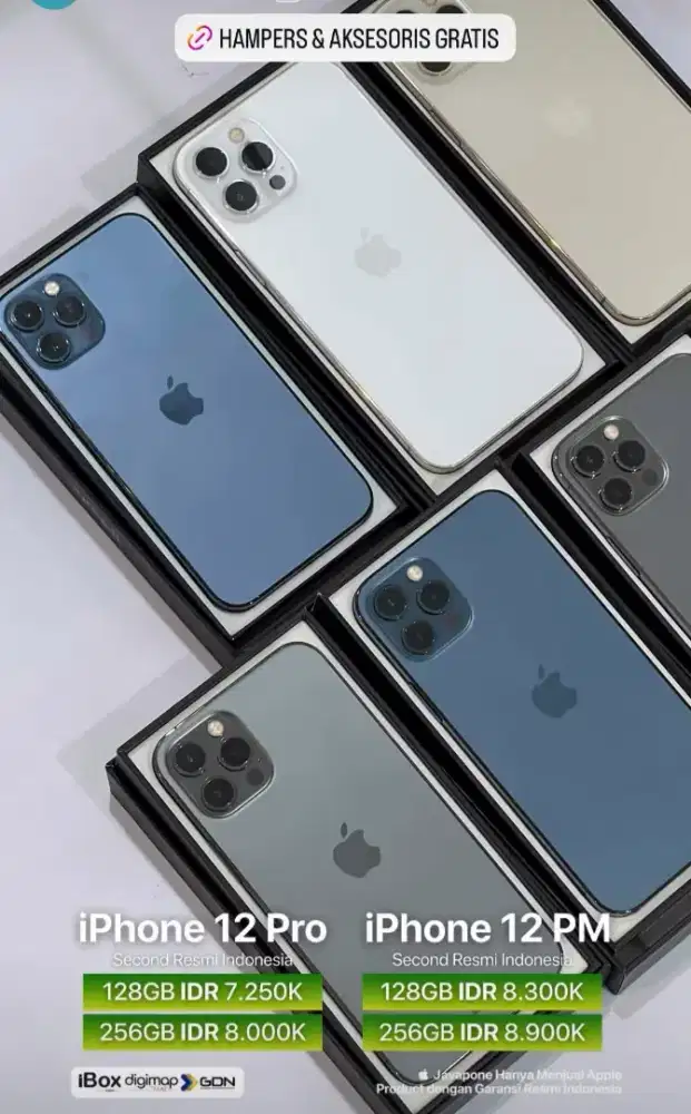 Ready iPhone 12 128 GB pro only 7.250K