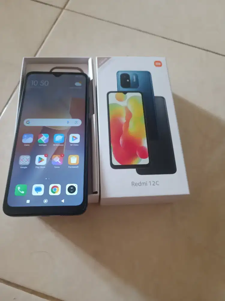 Redmi 12C ram 4/128 hitam