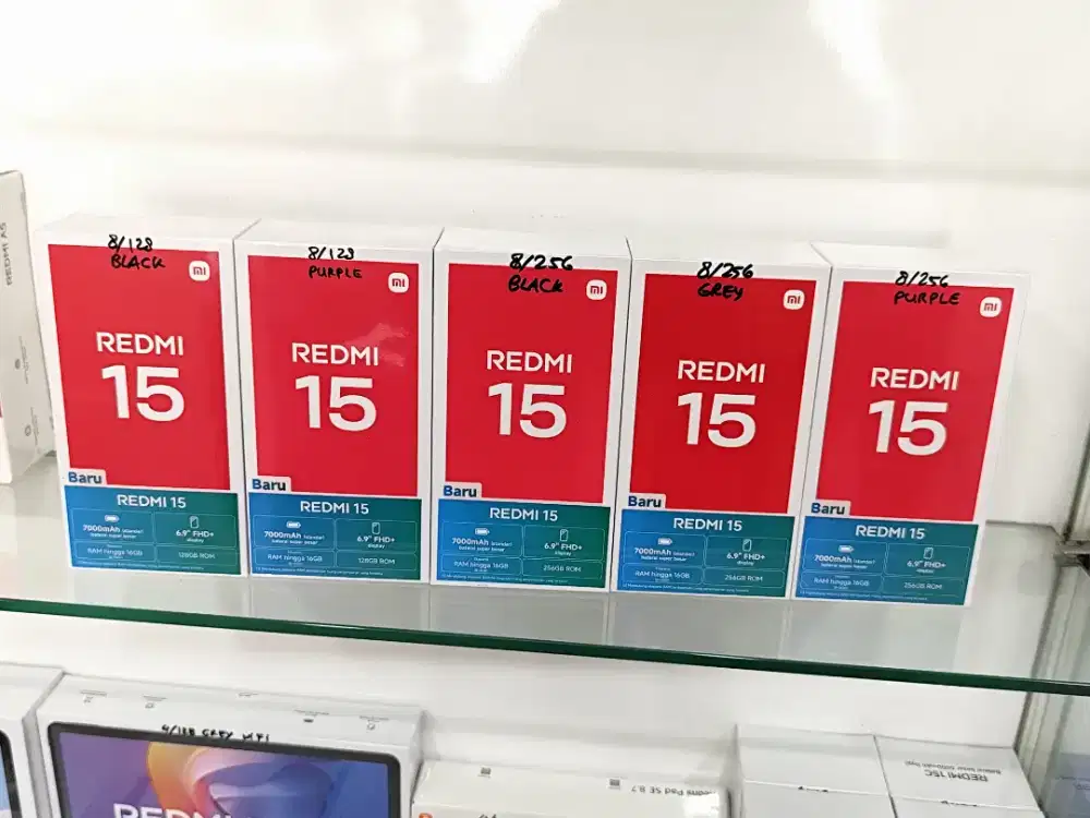 Redmi 15 New,Garansi Resmi 15 Bulan,Bisa COD