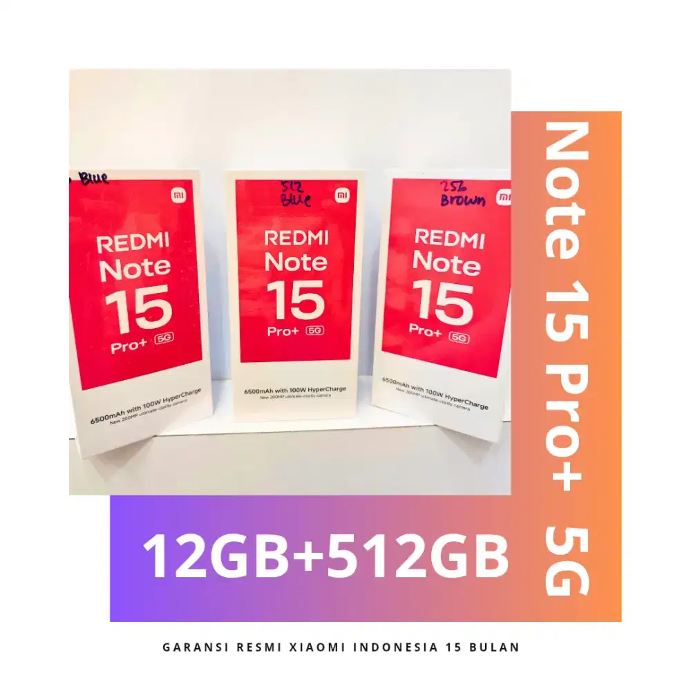 Redmi Note 15 Pro+ 5G 512GB Garansi Resmi Indonesia