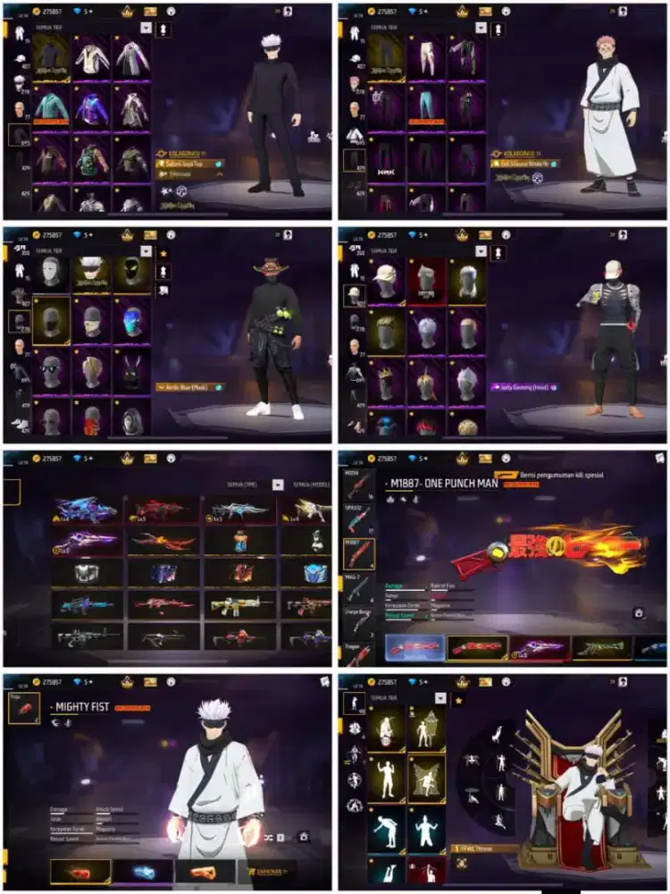 READY STOCK JB GAME AKUN FREE FIRE TERJAMIN TERPERCAYA DAN AMANAH