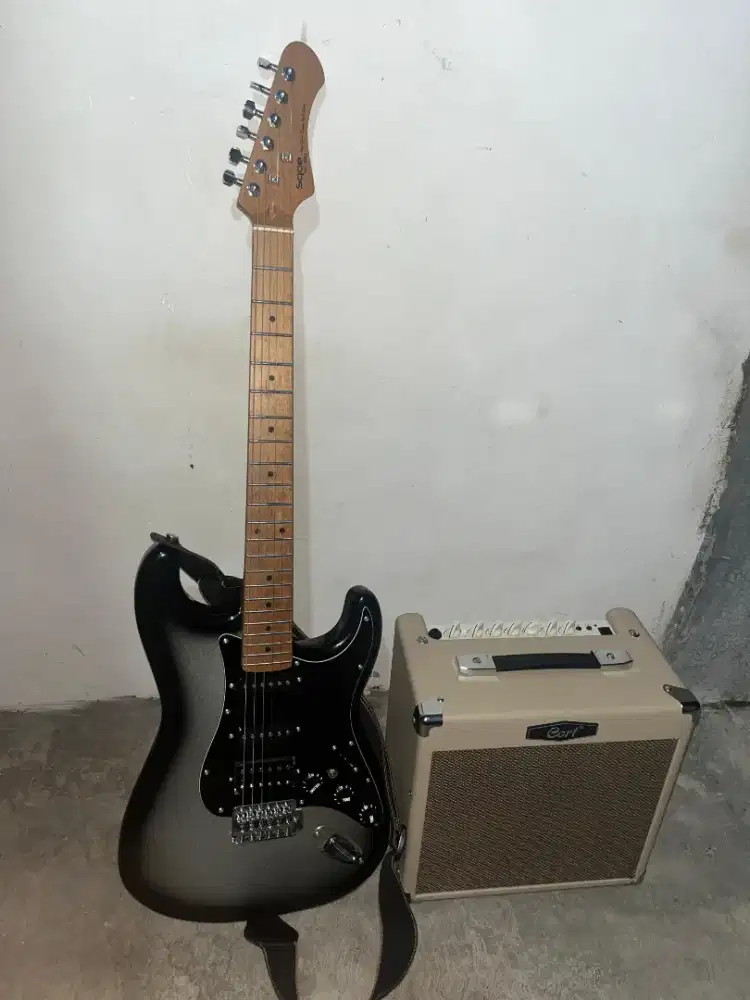 Gitar listrik+ amplifier
