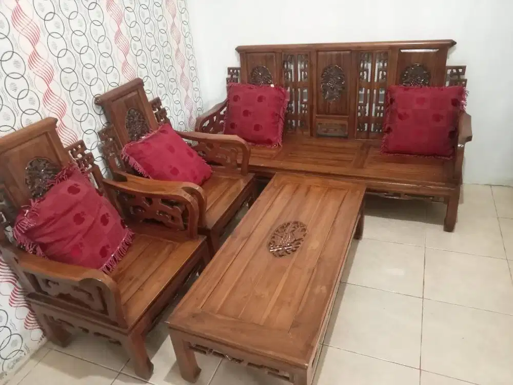 Jual kursi jati pemakaian sendiri