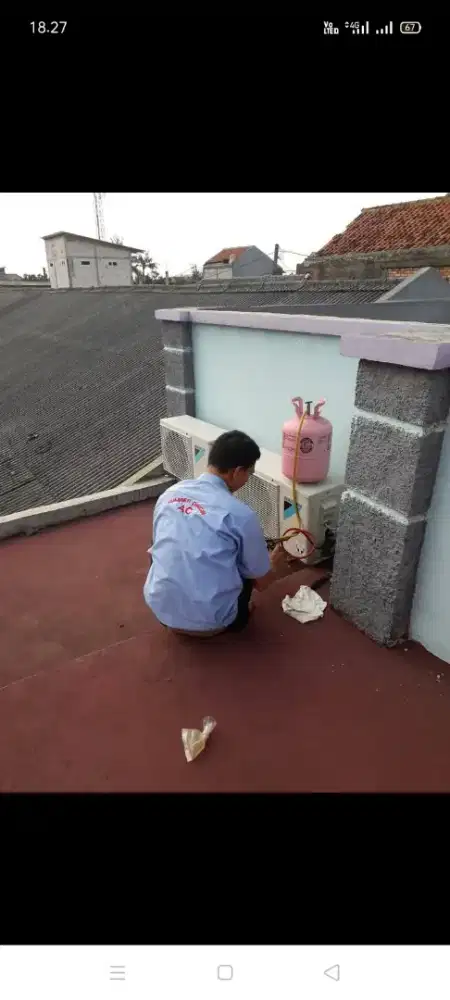 Jasa servis AC kulkas mesin cuci kompa air dll bergaransi