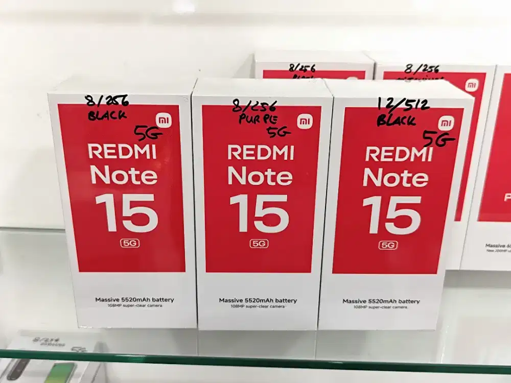 Resmi Note 15 5G New,Garansi Resmi 15 Bulan,Bisa COD