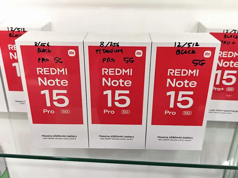 Redmi Note 15 PRO 5G New,Garansi Resmi 15 Bulan,Bisa COD