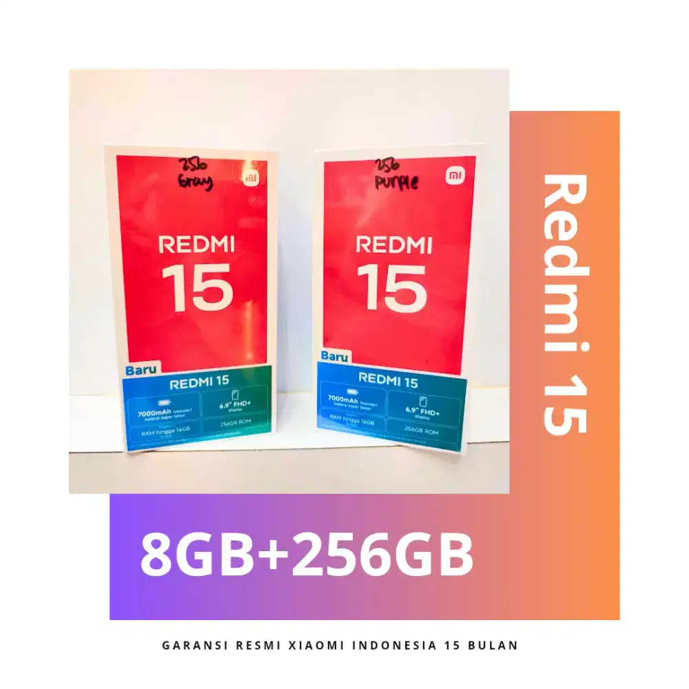 Redmi 15 256GB Garansi Resmi Indonesia.