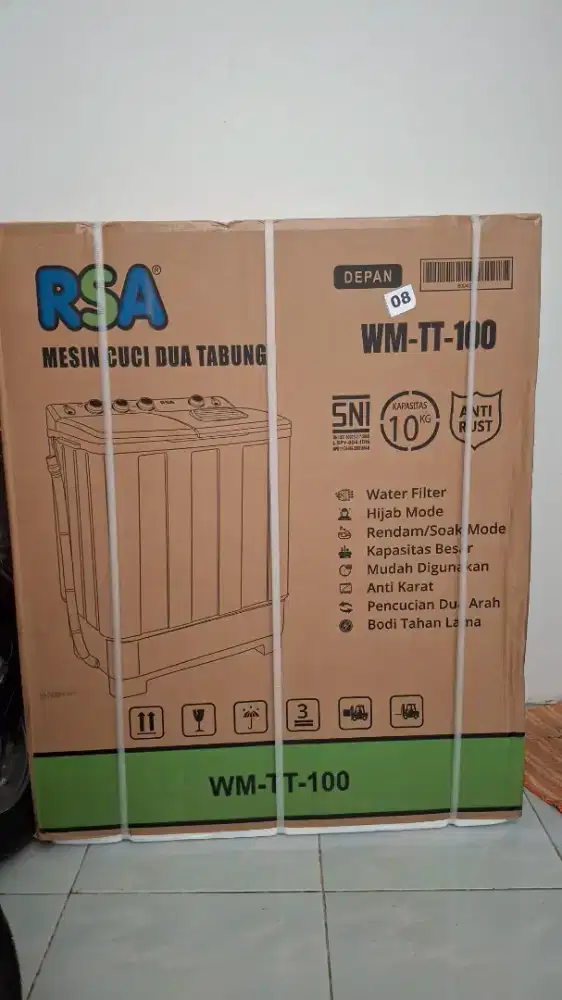 DIJUAL MESIN CUCI DUA TABUNG KAPASITAS 10KG