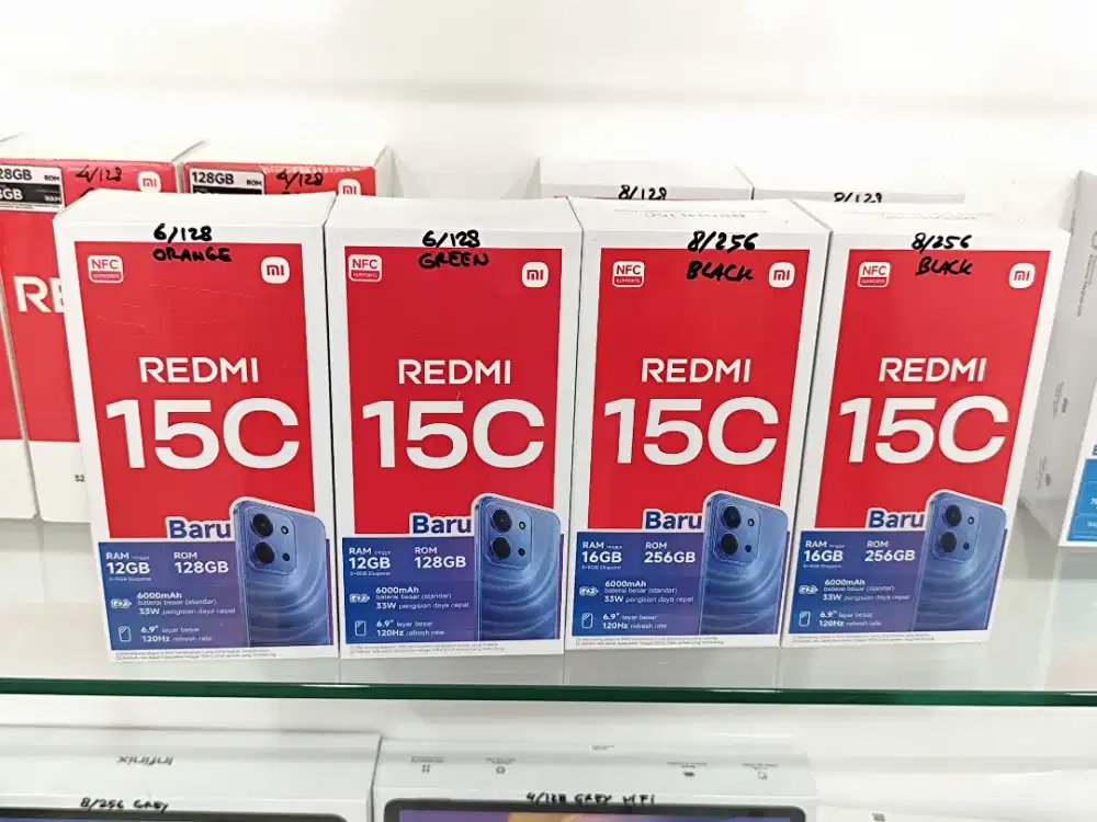 Redmi 15C New,Garansi Resmi 15 Bulan,Bisa COD