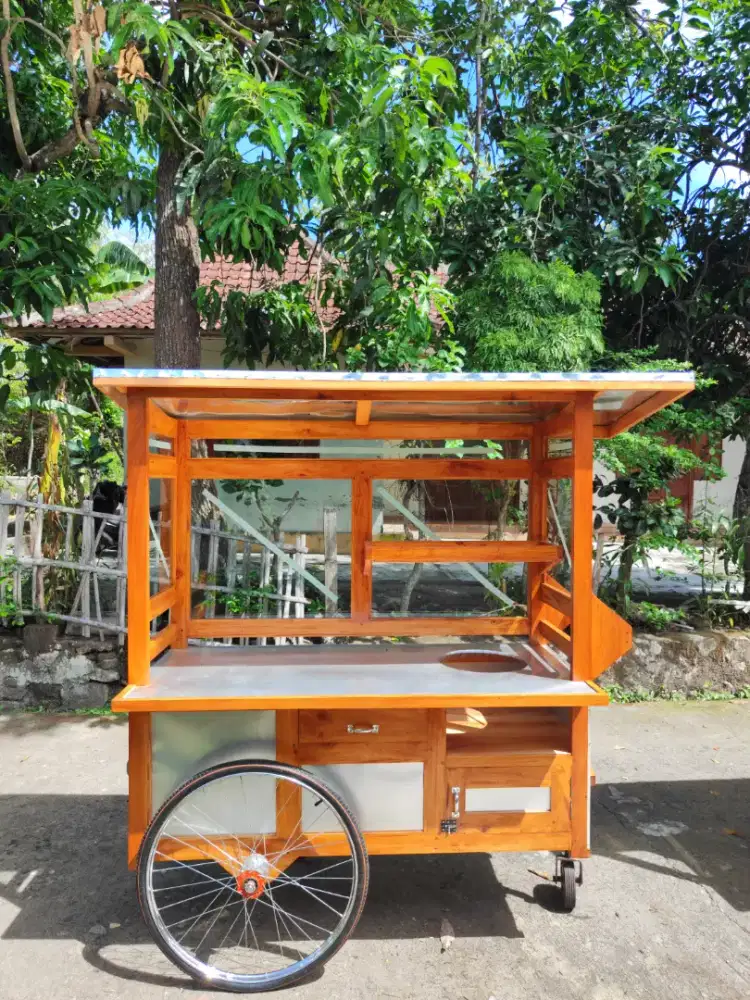 Sedia Gerobak Angkringan, Bakso Mie Ayam, Bubur, Sate, Soto, Pecel dll