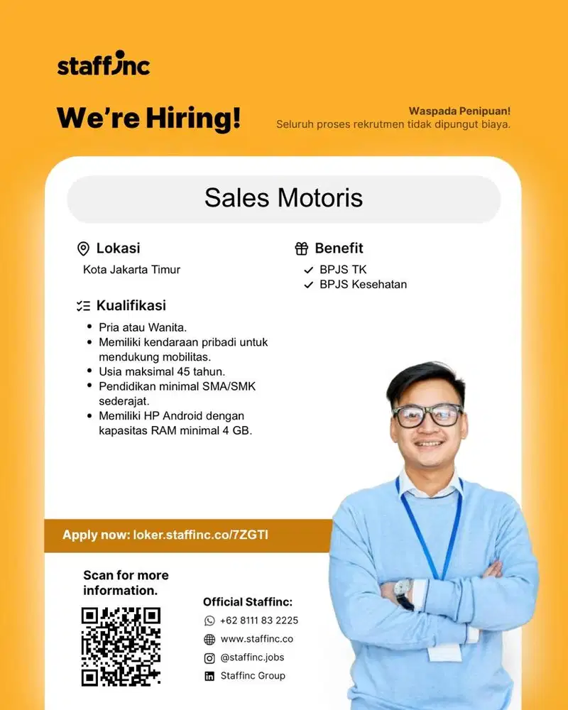 Sales Motoris Staffinc