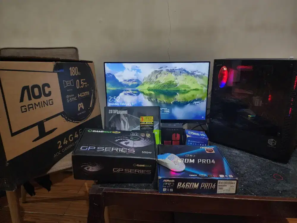 PC Gaming Fullset 16GB I5 Gen 10 RTX 1650 Super 4GB Plus Monitor