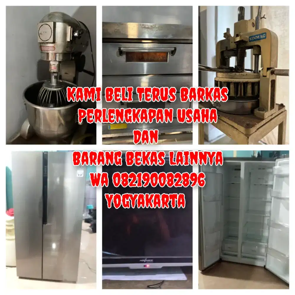 Terima Terus barang bekas usaha Mixer Planetery, Showcase, freezer,