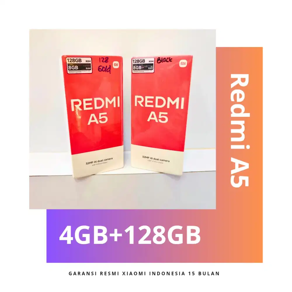 Redmi A5 Garansi Resmi 15 Bulan.