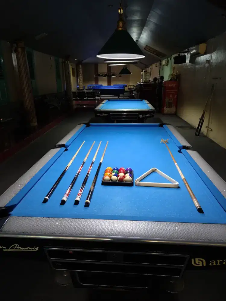 Meja billiard Murrey superior metalik