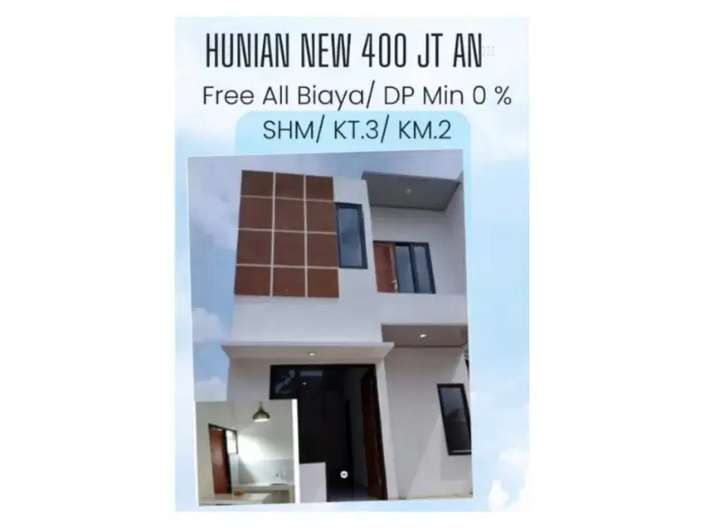 Rumah New Cicilan 3 Juta an - Gaji UMR - Dekat Kelurahan Sukamaju Baru Tapos Depok