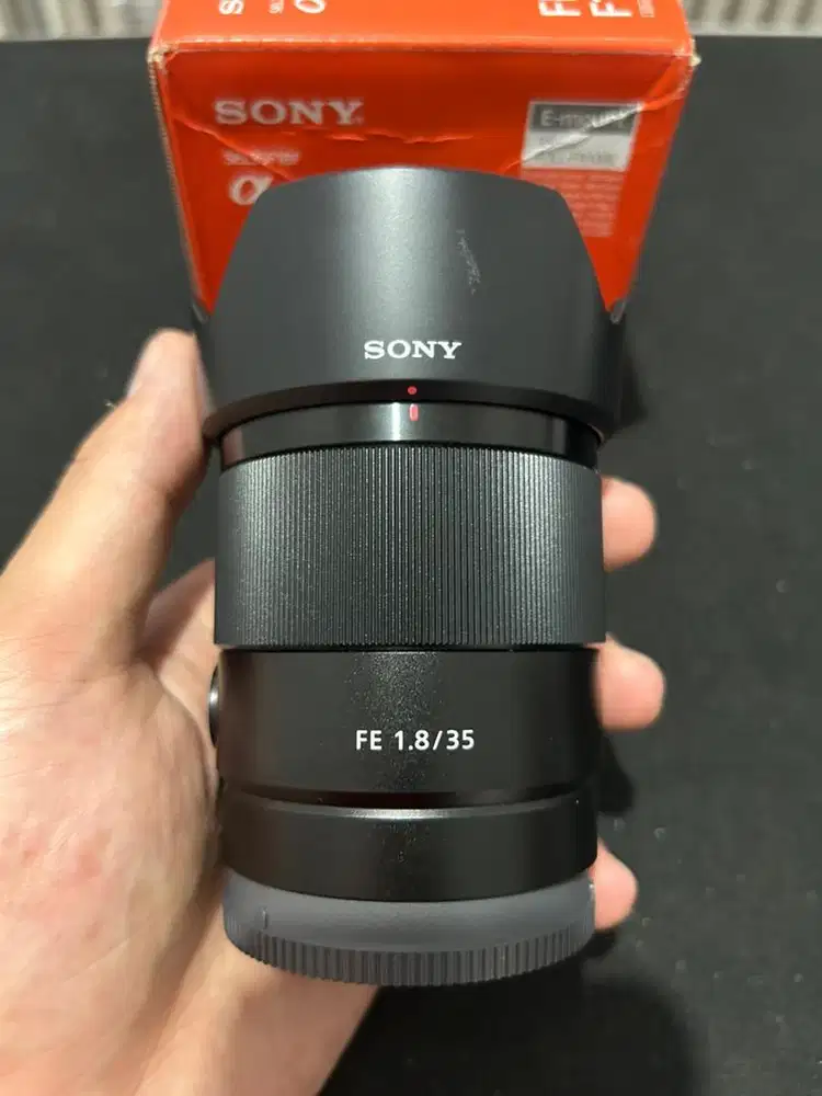 Lensa Sony FE 35mm f1.8 Fullset Box