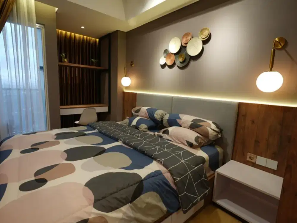 DISEWAKAN! Studio Pacific Garden Alam Sutera – Tower C Lt 33, Full Furnish 55 Jt/Th Nego