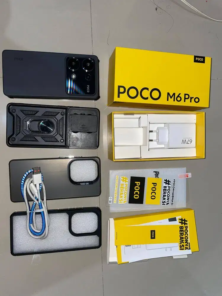Dijual Poco M6 Pro like New mulus fullshet