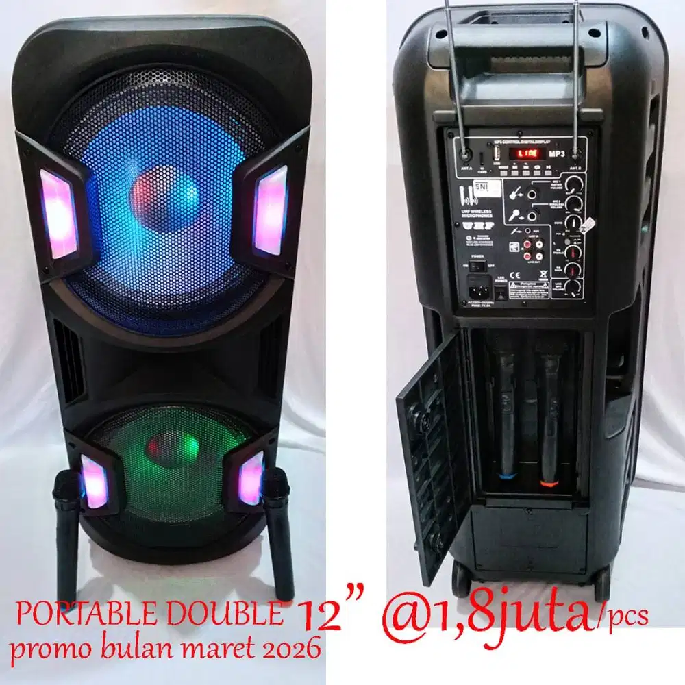 speaker portable 2x12in