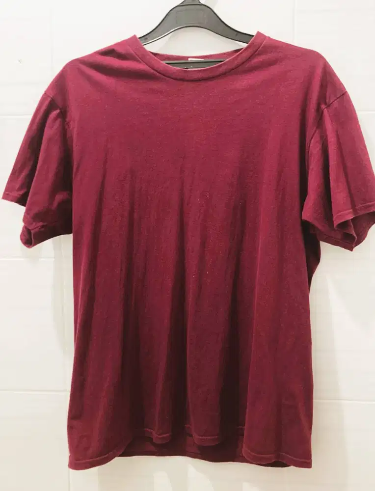 Kaos New Apparel – L – Maroon – Basic Polos