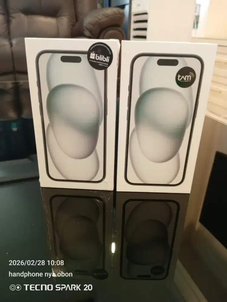 Jual cepat iPhone 15 128 segel box iBox dan blibli