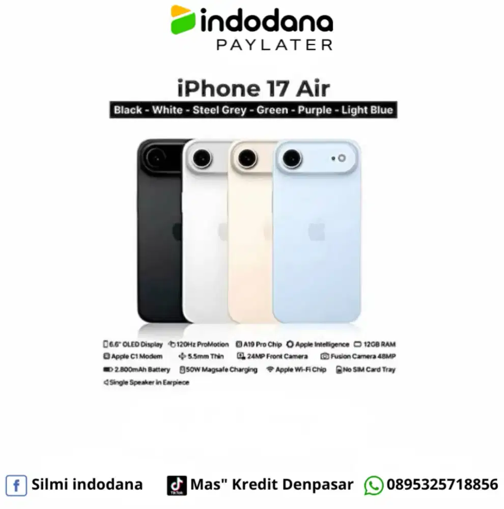 Iphone 17 Air bisa cash & Kredit