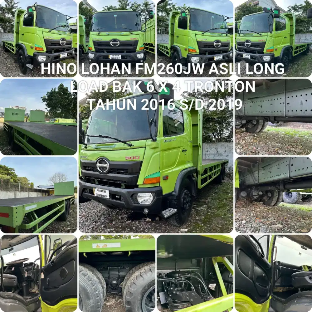 HINO LOHAN FM260JW ASLI LONG 6X4 LOAD BAK TRONTON ISTIMEWA SEKALI