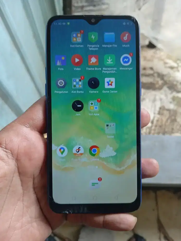 SaleRealme c2 ram 2/32 hp,kabel cas mnus retak halus normal 100%