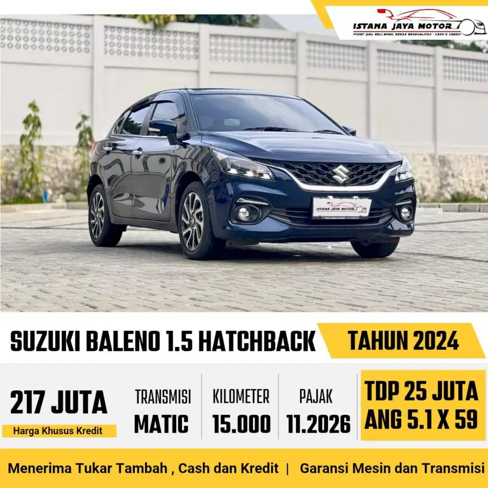 Suzuki Baleno Hatchback AT th 2024 #istana jaya motor