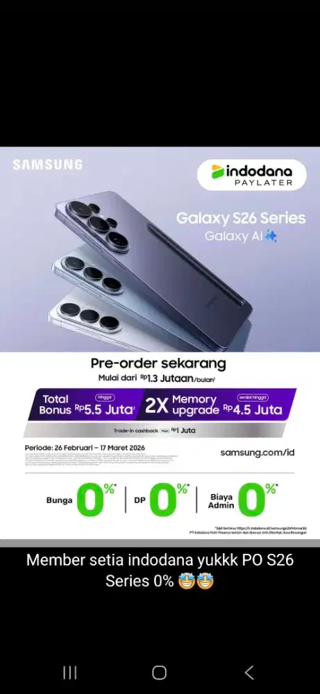 PO SAMSUNG GALAXY S26 ULTRA