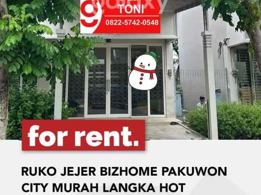 RUKO BIZHOME PAKUWON CITY DEKAT HOKKY