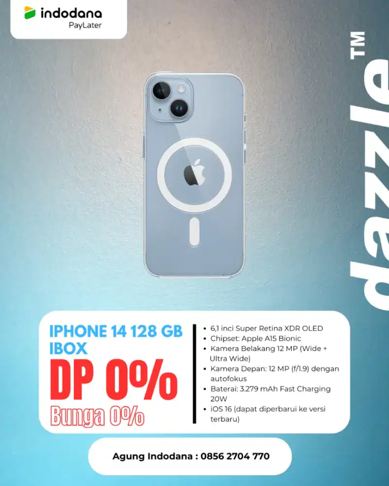 IPHONE 14 128 GB [ Bisa Cicilan & Tukar Tambah ]
