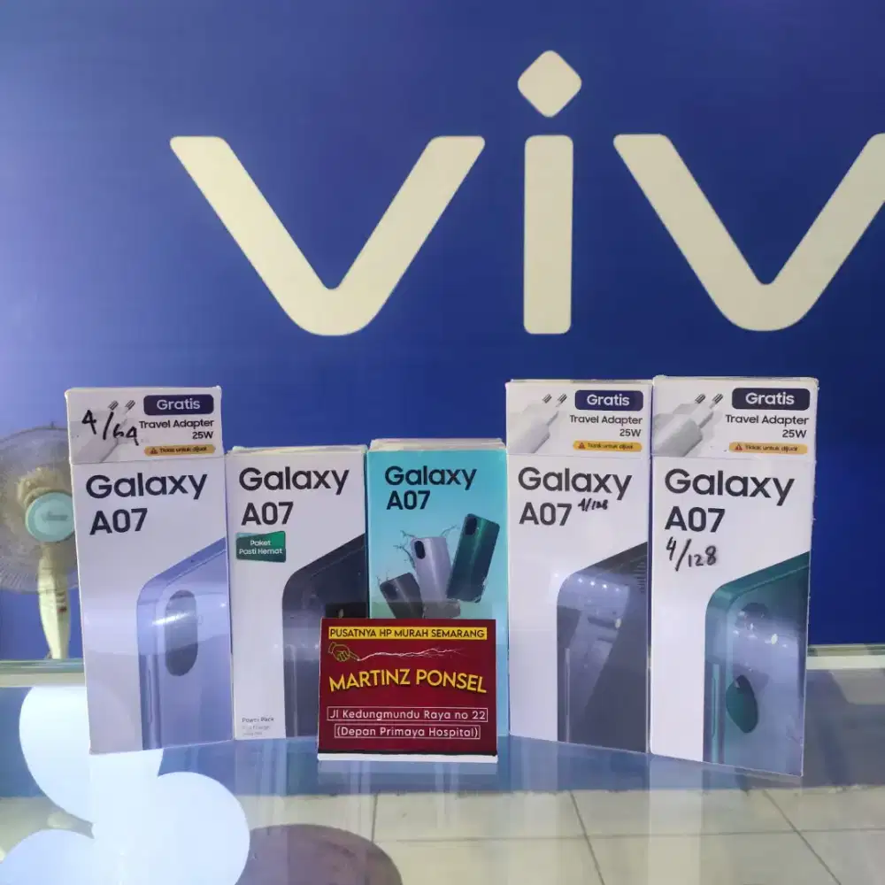 SAMSUNG A07 4/64 , 4/128 GB NEW GARANSI RESMI