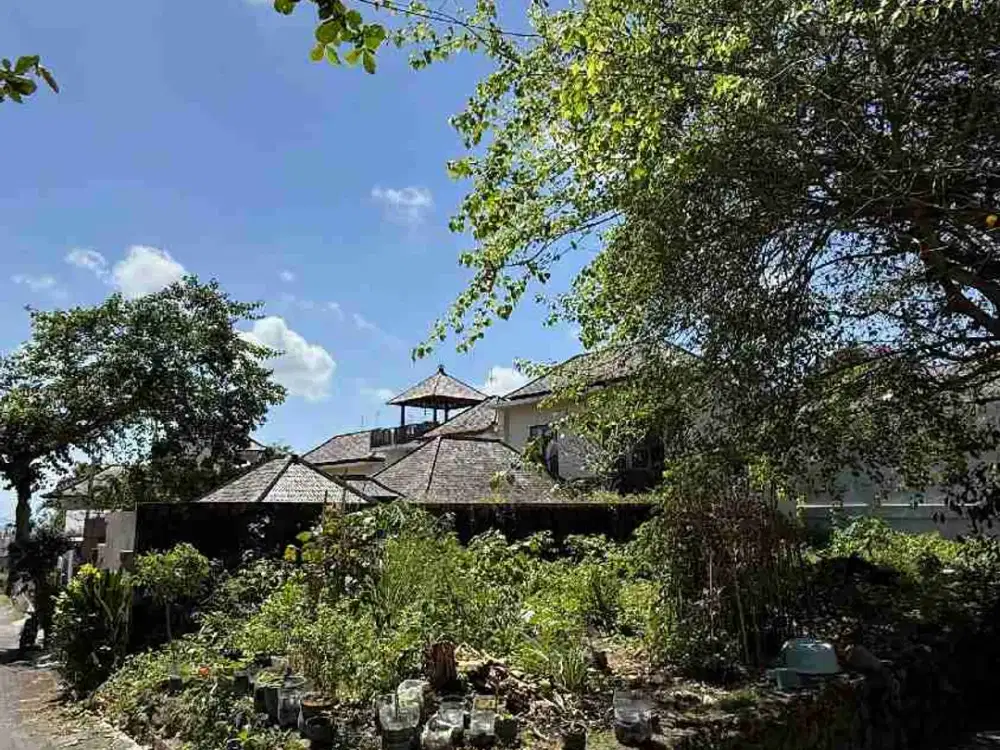 Tanah Hook Luas 266m²/2.66ara Zona Kuning Ocean View Jl Cempaka Gading Jimbaran area Hunian Strategis/ Investasi