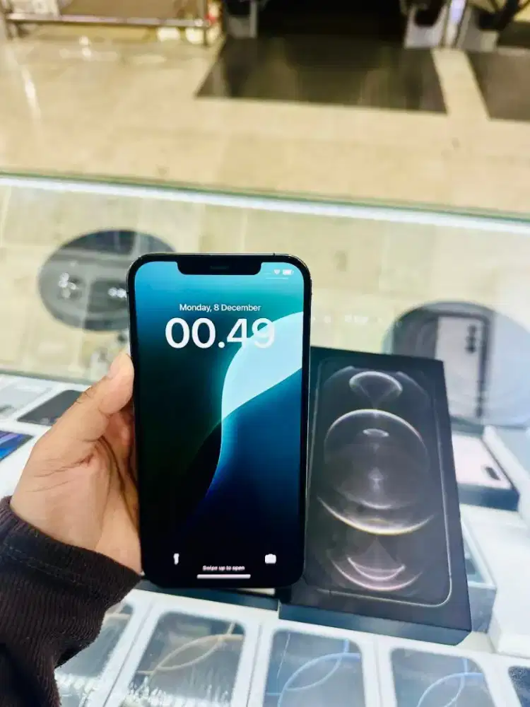 iPhone 12 Pro Max 256GB Graphite Color kode iD/A Resmi iBox Lengkap