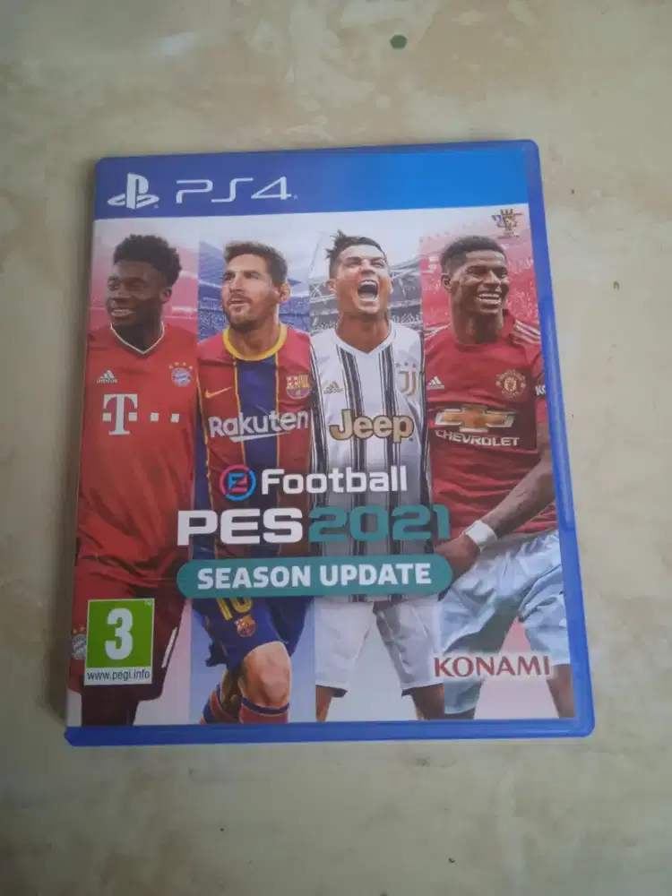 Kaset ORI PS4 Pes 2021 update transfer normal mulus Poris cipondoh