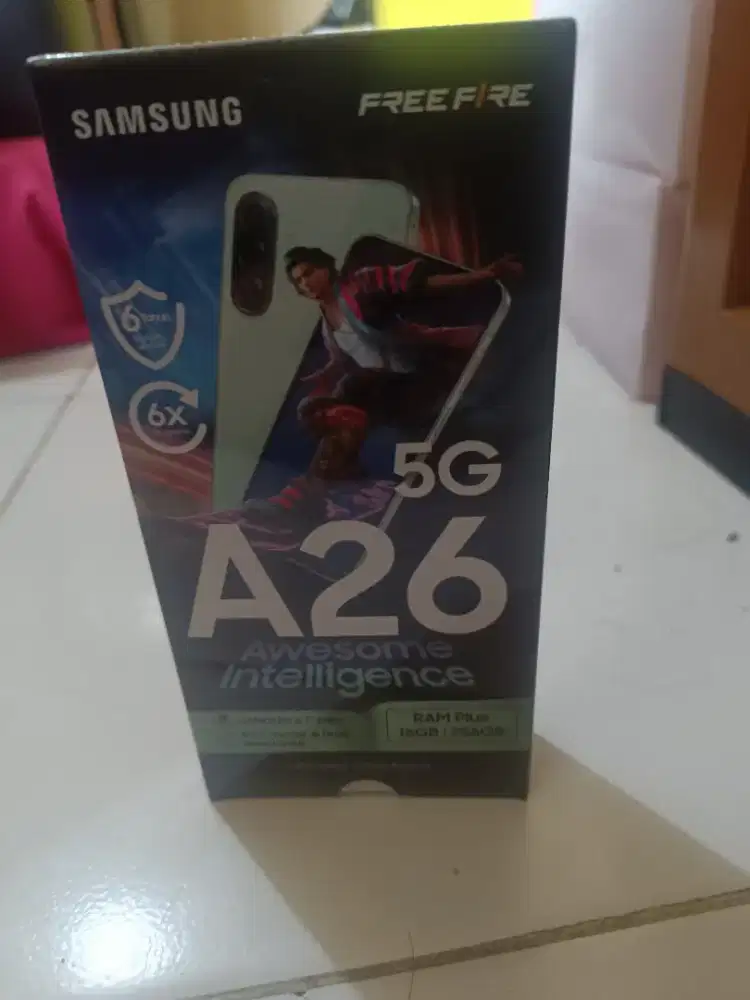 Samsung A 26 5G, warna peach pink, 8/256, baru belum dibuka
