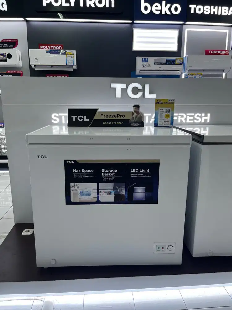 KREDIT CHEST FREEZER TCL TANPA DP! BUNGA 0% FREE 1 CICILAN