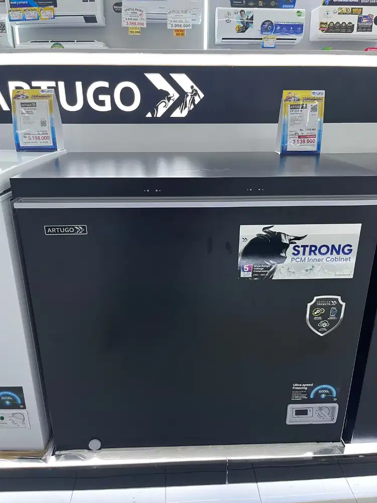 KREDIT CHEST FREEZER ARTUGO 210L TANPA DP! BUNGA 0% FREE 1 CICILAN