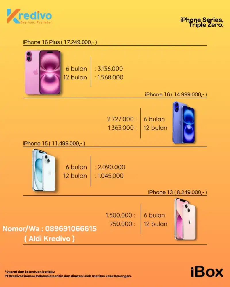 IPHONE CASH DAN KREDIT