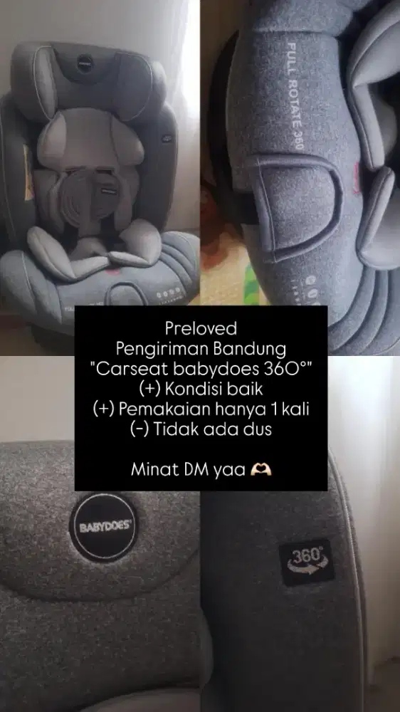 Preloved carseat babydoes 360 derajat murah