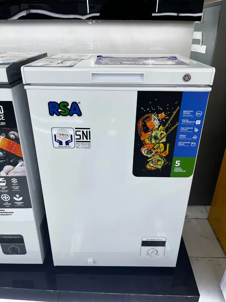 KREDIT FREEZER RSA 100L TANPA DP! BUNGA 0% FREE 1 CICILAN