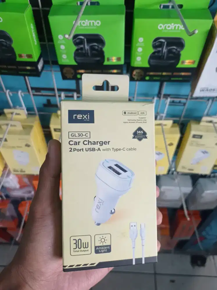Car Charger Rexi One 2 Port 30W