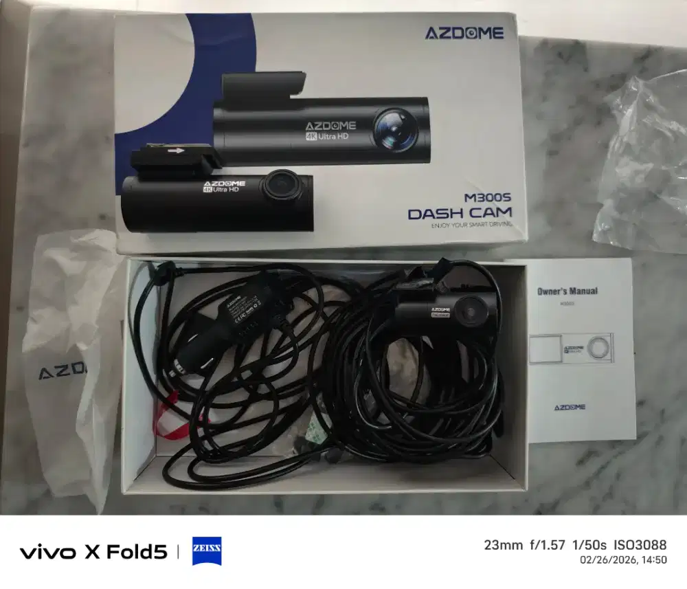 Dashcam Azdome M300s Depan Belakang Masih Garansi