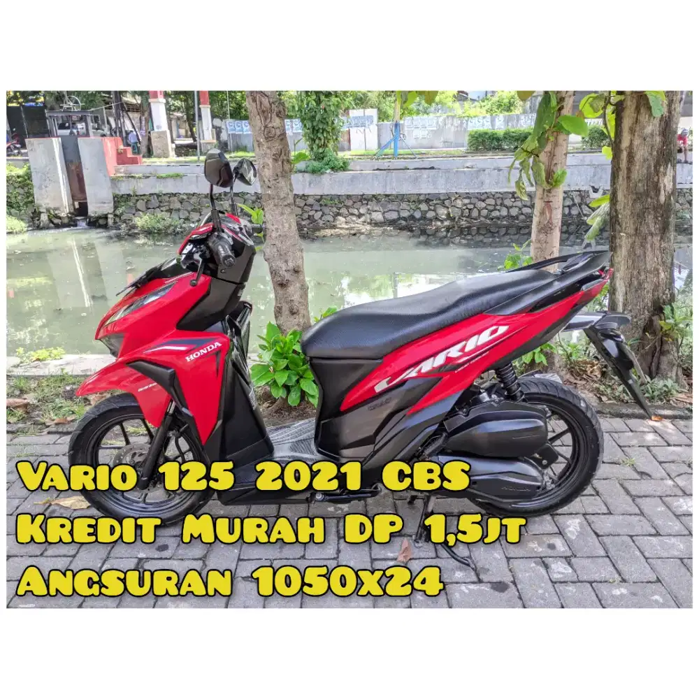 Vario 125cc 2021 Merah CBS Km30Rban Pajak Gress
