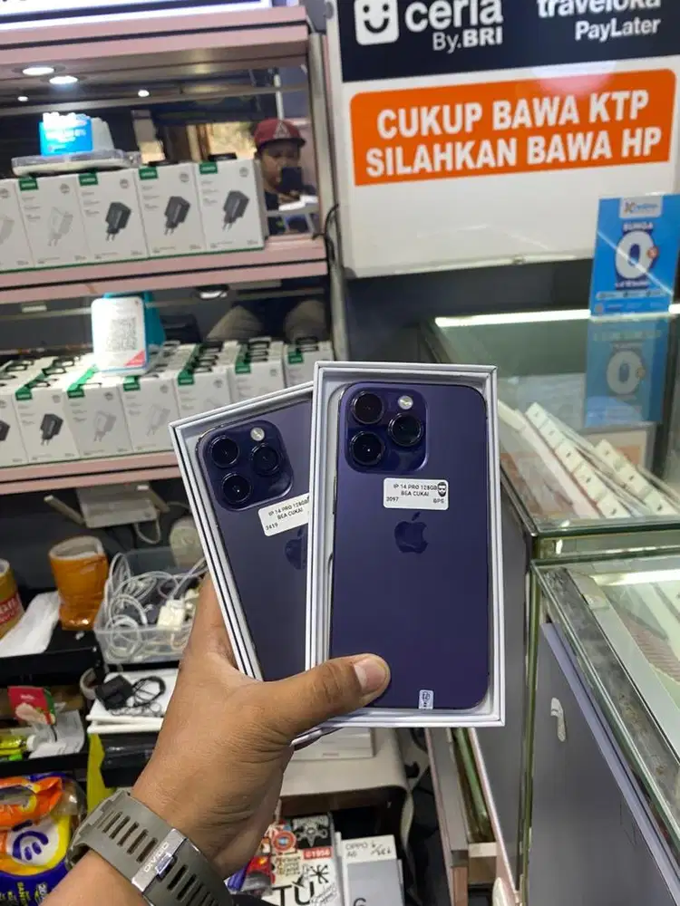 Iphone 14 Pro 128Gb Beacukai Fullset Mulus nominus